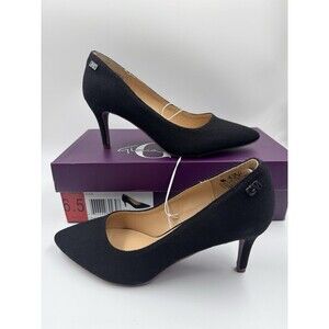 New Gloria Vanderbilt Women's Marilyn Pumps Black Closed Toe Heels Sz 6.5 Shoes